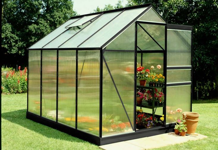 Serre de jardin en aluminium et polycarbonate Popular 86 - 5 m²