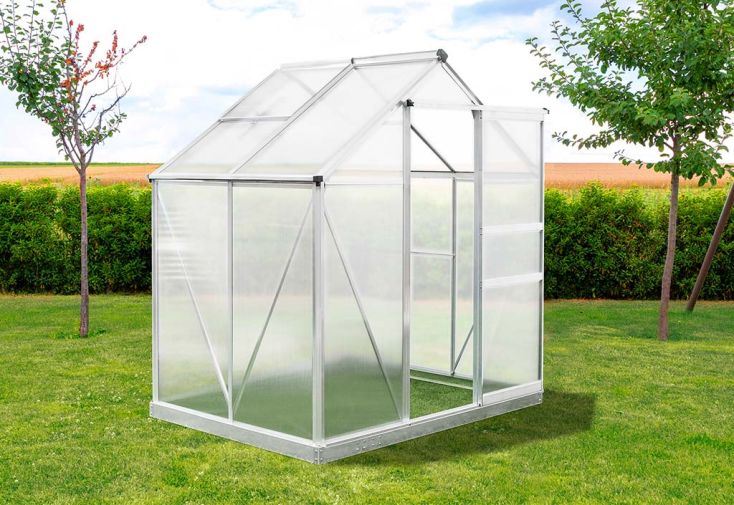 Serre de jardin en aluminium et polycarbonate  – 2,5 m²
