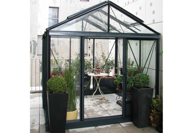 Serre de Jardin en Aluminium et Verre Trempé Luxia 9 m²