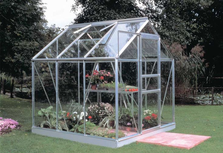 Serre de jardin en aluminium et verre trempé Popular 66 - 3,8 m²