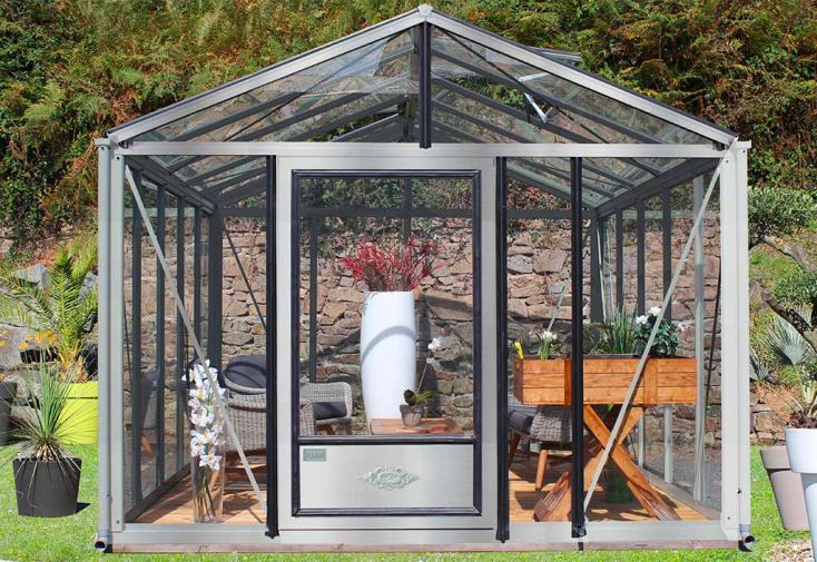 Serre de Jardin en Aluminium et Verre Trempé Supra 12 m²