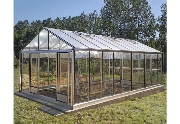 Serre de Jardin en Aluminium et Verre Trempé Supra 34,7 m²