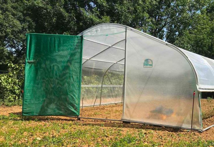 Serre tunnel Tonneau en polyéthylène 22,5 m² - 5ème Saison 4,5 x 5 m