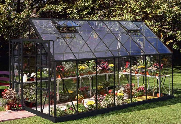 Serre de jardin en aluminium et verre trempé Magnum 148 – 11,5 m²