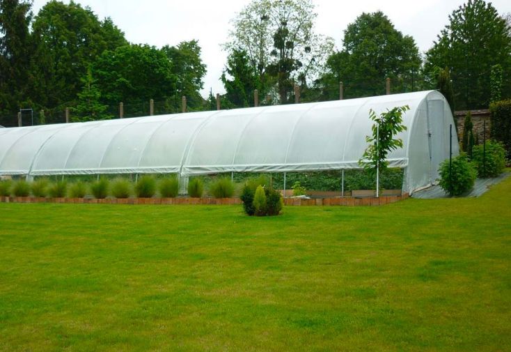 Serre tunnel professionnelle Tonneau 104 m² - Bretagne 18 x 5,8 m