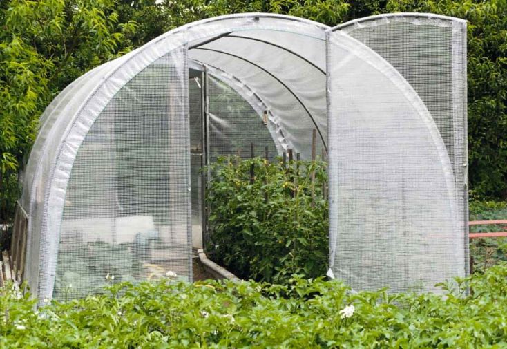 Serre tunnel Tonneau en polyéthylène 12 m² - Jardinière 4 x 3 m