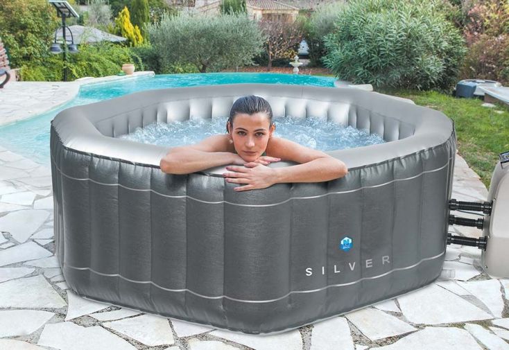 SPA gonflable Silver 5/6 Places 195x195x70 cm - Netspa