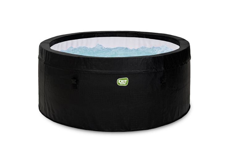 Spa extérieur rigide rond 2 places Ø 165 cm – Leather Premium noir