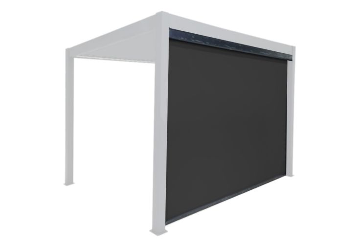 Store pour pergola bioclimatique en PVC tissé – 4 m 