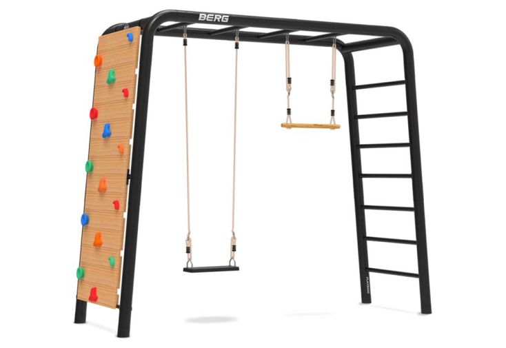 Aire de jeux Playbase Berg Medium TL – Balançoire, trapèze et escalade