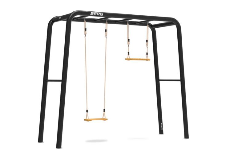 Aire de jeux Playbase Berg Medium TT – Trapèze et balançoire bois