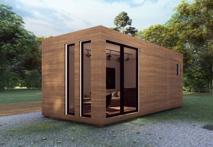 Studio de jardin habitable en bois de mélèze 19,8 m² - Élégance