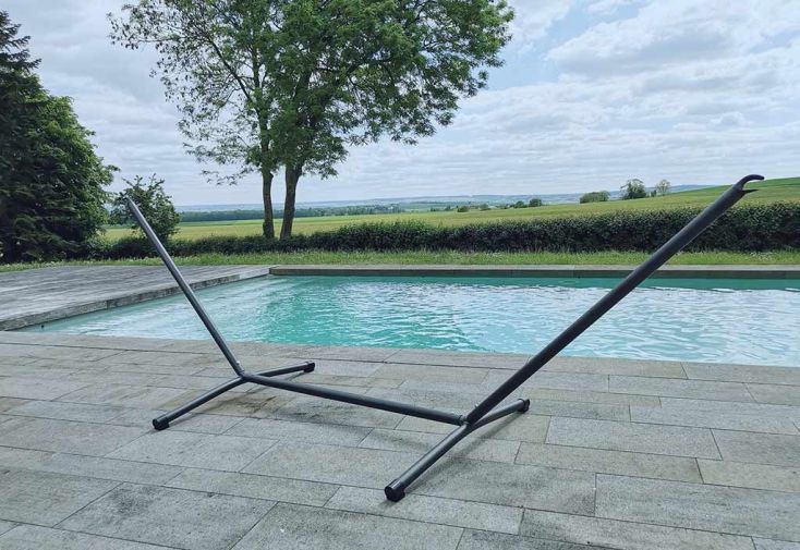 Support pour Hamac Advant 120 Anthracite 300cm - Jobek