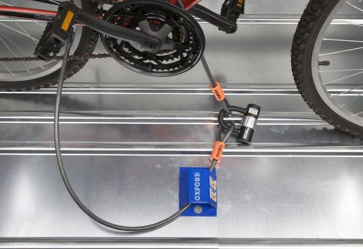 Plancher et système de protection pour coffre à vélos Trimetals