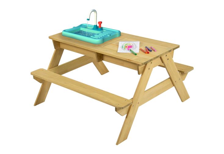 Table de pique-nique en bois pour enfants – TP Splash and Play