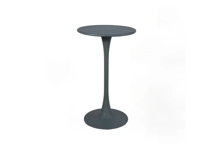 Table de jardin haute en acier époxy Andrea – ø 60 x 101 cm