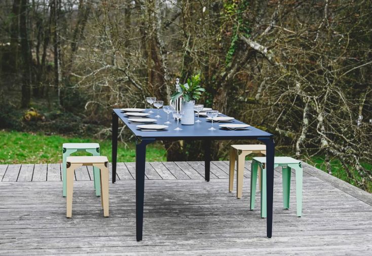 Table de jardin en acier thermolaqué 4 / 10 personnes - Nantes