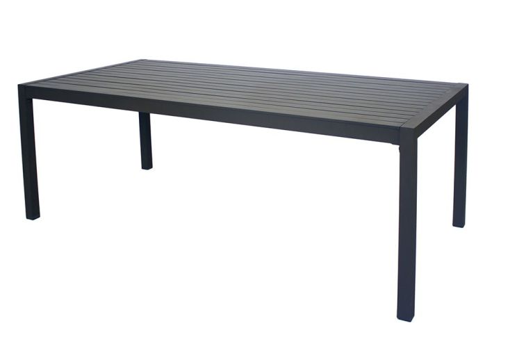 Table de Jardin Aluminium Anthracite Sarana 190 x 100 cm