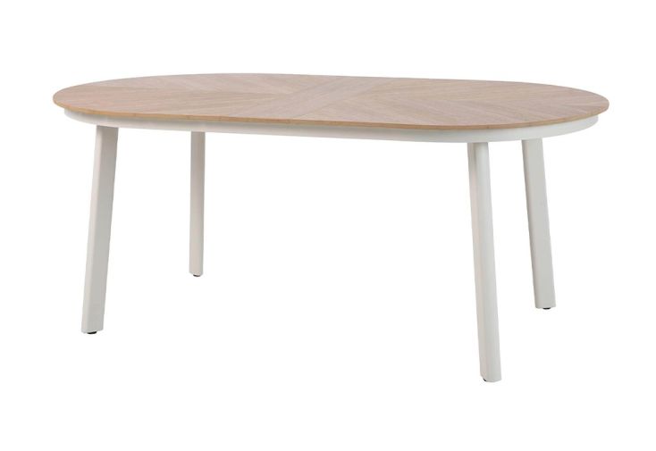Table de jardin 6 personnes en aluminium et polywood - Polly 180 cm