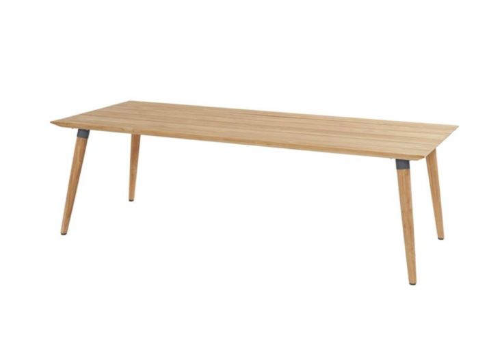 Table de Jardin en Bois de Teck Sophie Studio Teak 100 x 240 cm