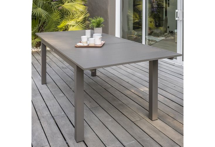 Table de Jardin Extensible en Aluminium Zahara 180/240 cm