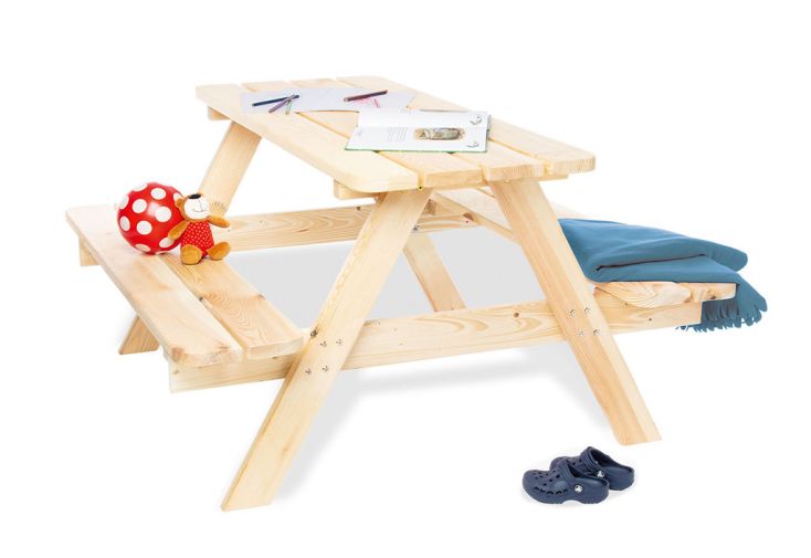 Table de pique-nique en bois pour enfant – Nicky Maxi
