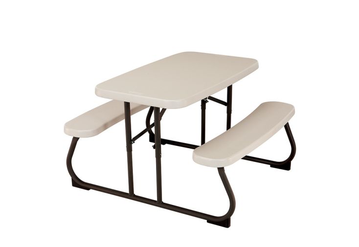 Table de pique-nique pour enfant en acier et PEHD 82 x 90 cm