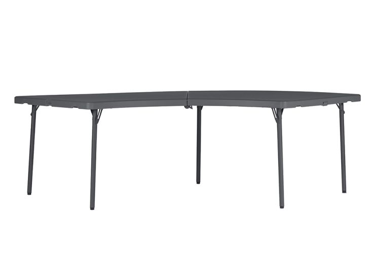 Table pliante circulaire en PEHD XXL Moon – 253 x 91 x 74 cm