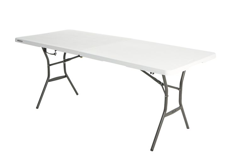 Table pliante valise en acier et PEHD Lifetime - 183 x 76 cm