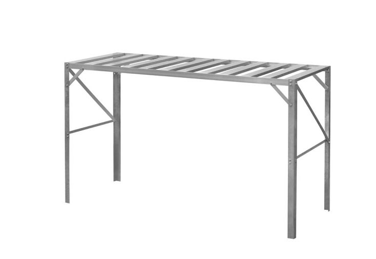 Table de culture pour serre Lams en aluminium - 1 plateau 126 x 50 cm