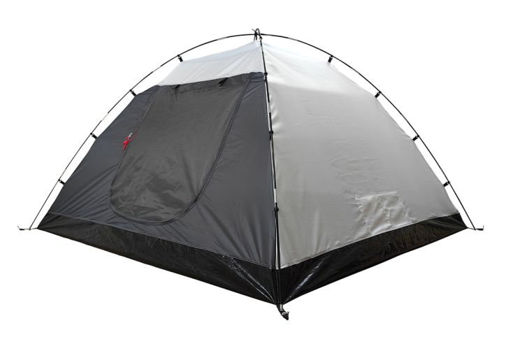 Tente de camping dôme 2 / 3 places - Royan gris / rouge