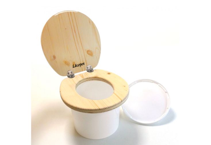 Toilette sèche pour enfant en bois 25 x 27 cm - Mini Colombus