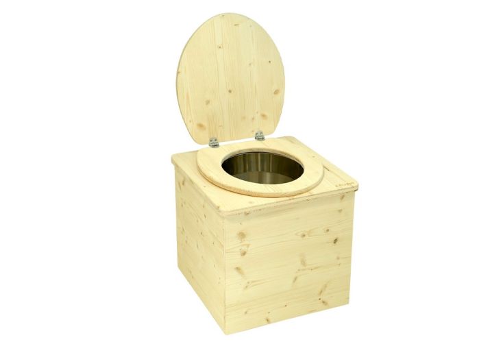 Toilettes sèches en bois Le Skara'B 44 x 45 cm