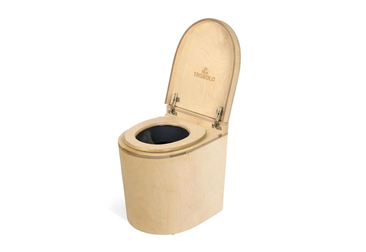 Toilettes sèches à séparation avec ventilation électrique - TROBOLO TinyBlœm