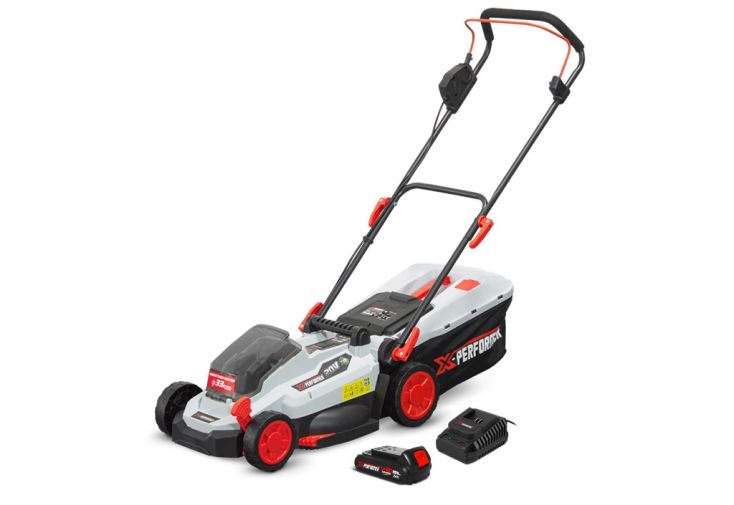 Tondeuse à gazon sans fil 20V avec batterie et chargeur - 33 cm