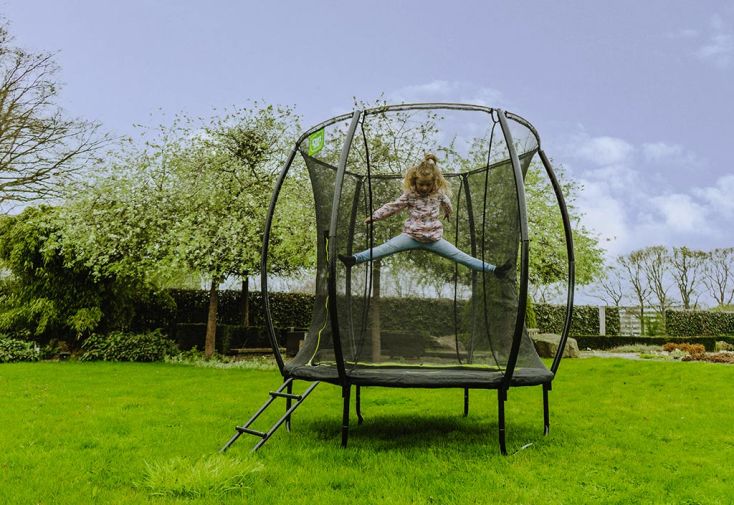 Trampoline de jardin Ø183 cm avec filet de sécurité - Silhouette