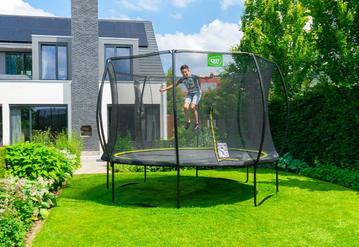 Trampoline de jardin Ø244 cm avec filet de sécurité - Silhouette