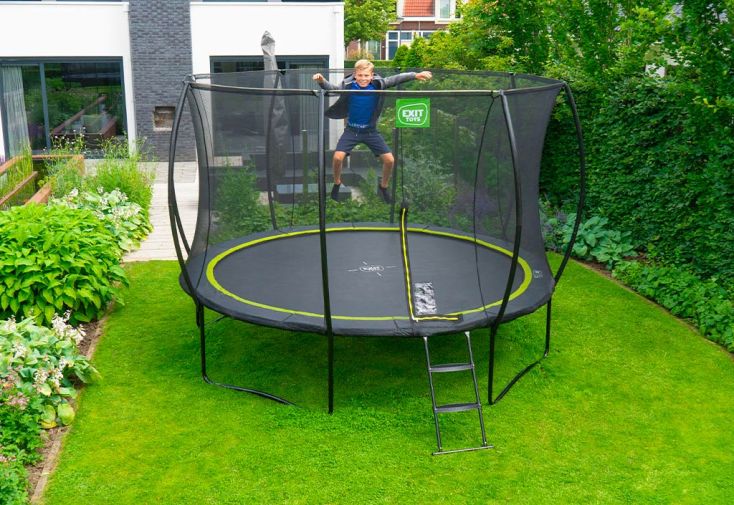 Trampoline de jardin Ø305 cm avec filet de sécurité - Silhouette