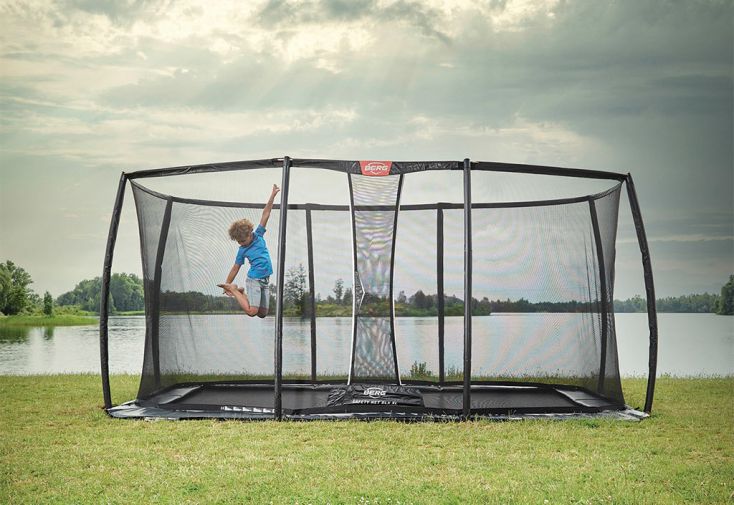 Trampoline avec filet de protection XL Ultim Champion ECO – 410 x 250 cm