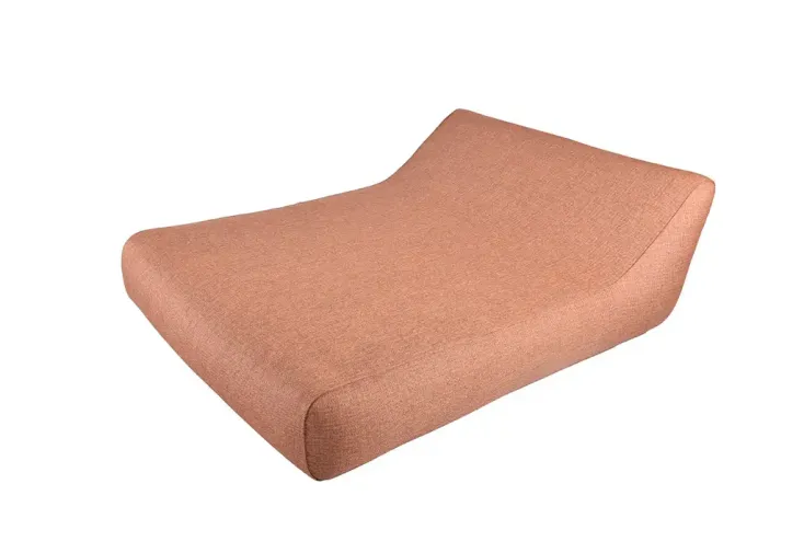 Bain de soleil gonflable 2 places Lounge terracotta – 180 x 140 x 62 cm