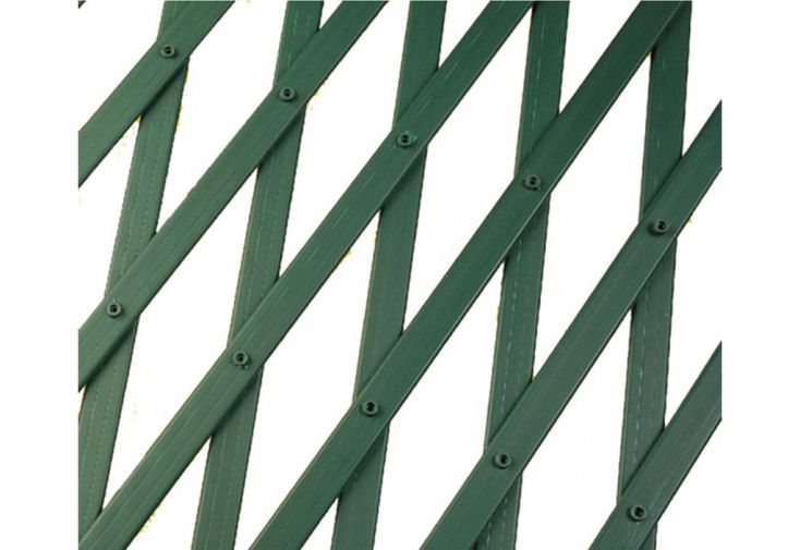 Brise-vue treillis en PVC - 1 x 2 m