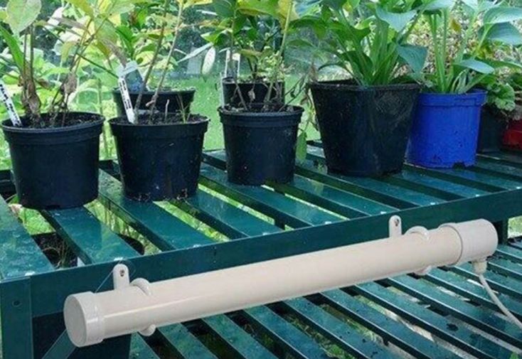 Chauffage tubulaire pour serre de jardin