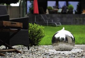 Fontaine Jardin Inox Ocean