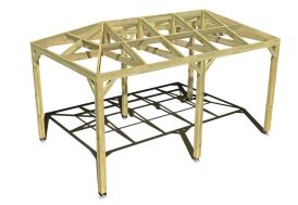 Ma pergola bois en bois de pin sylvestre 5 m x 4 m