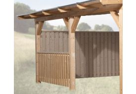 Rideau moustiquaire pour pergola 10,80m² 4 panneaux polyester - HABRITA -  Mr.Bricolage