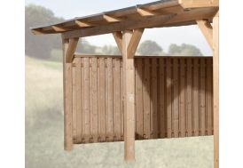 Paroi Fermée pour Pergola Lamellé-Collé Weka