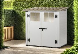 abri de jardin en résine 82x100 cm marque garofalo