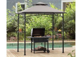Abri pour barbecue en acier avec couverture en polyester