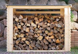 Range-bûches en bois Cerland