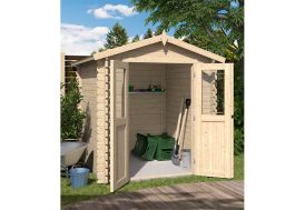 Abri de jardin en bois avec double porte